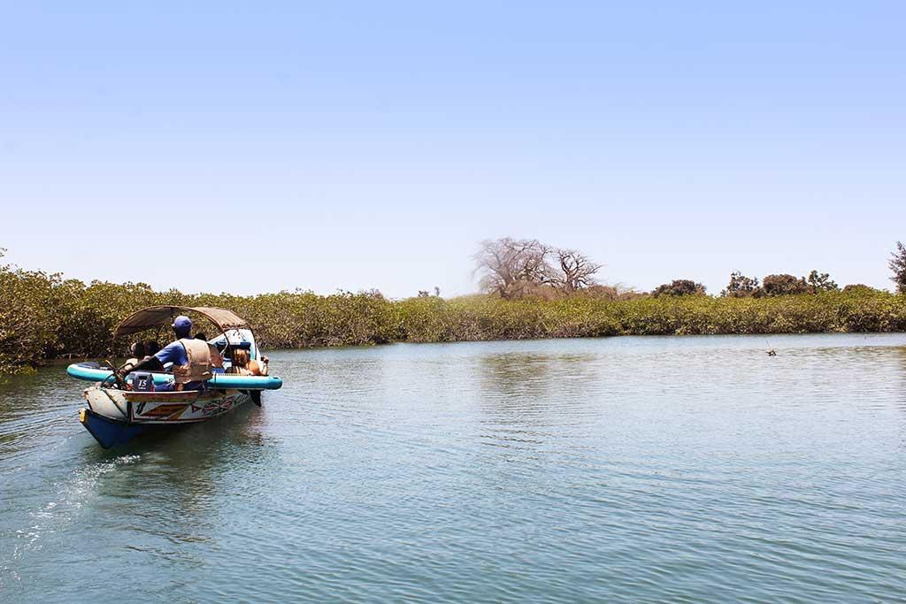 Pirogue sénégalaise sur le fleuve Saloum